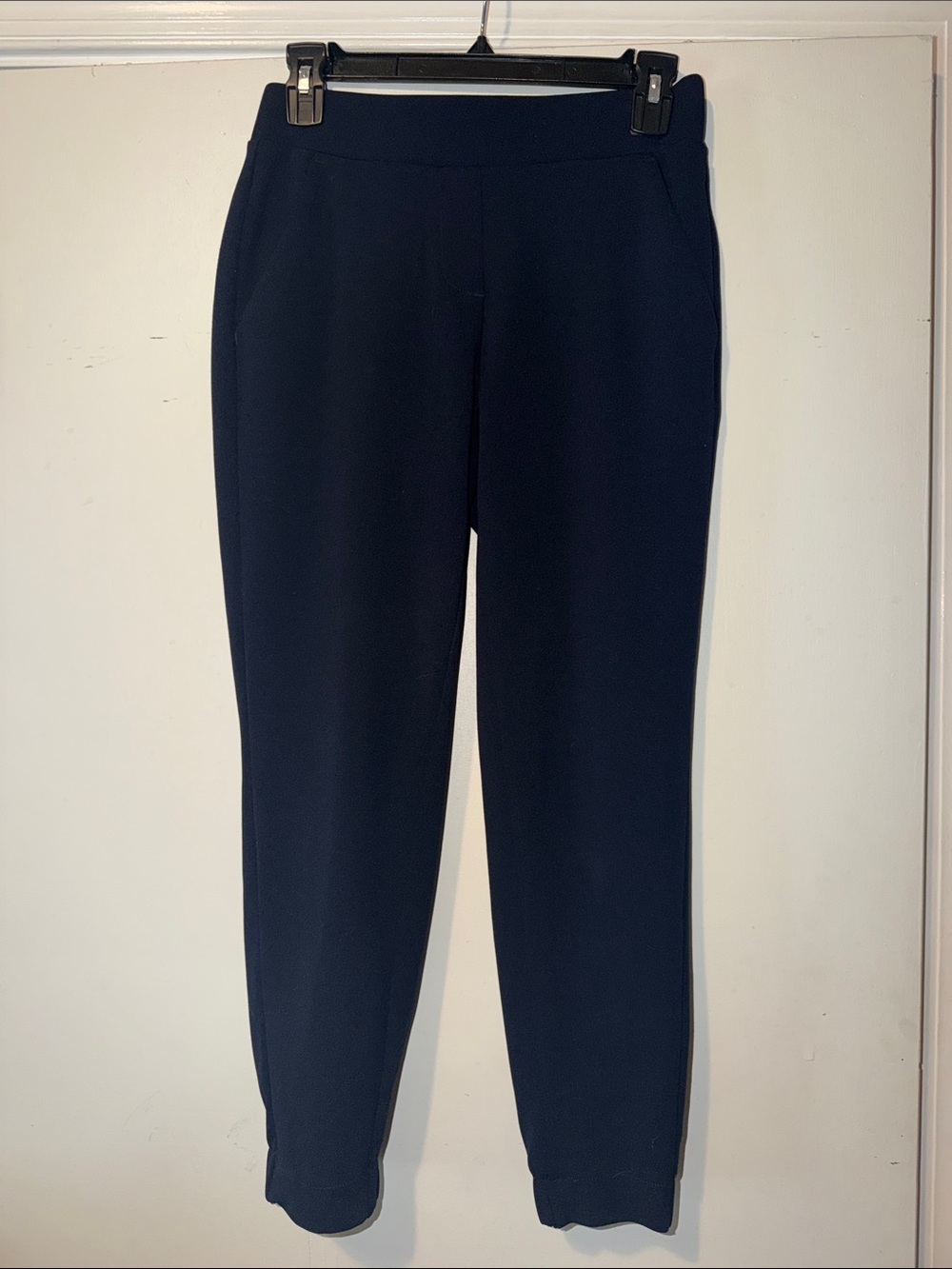 LOFT Women's Navy Pull-On Tapered Pants